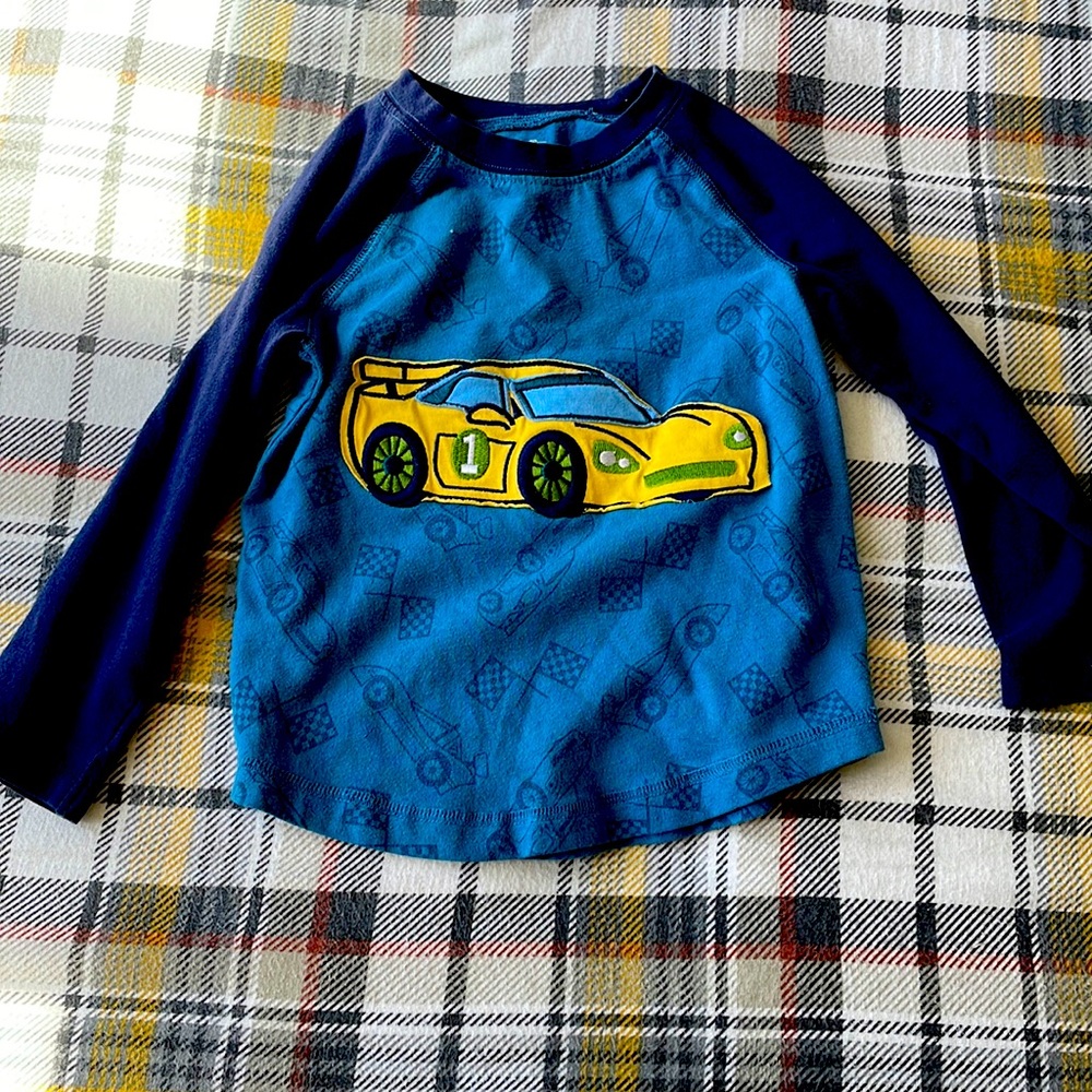 GEORGE long sleeve tee with yellow car